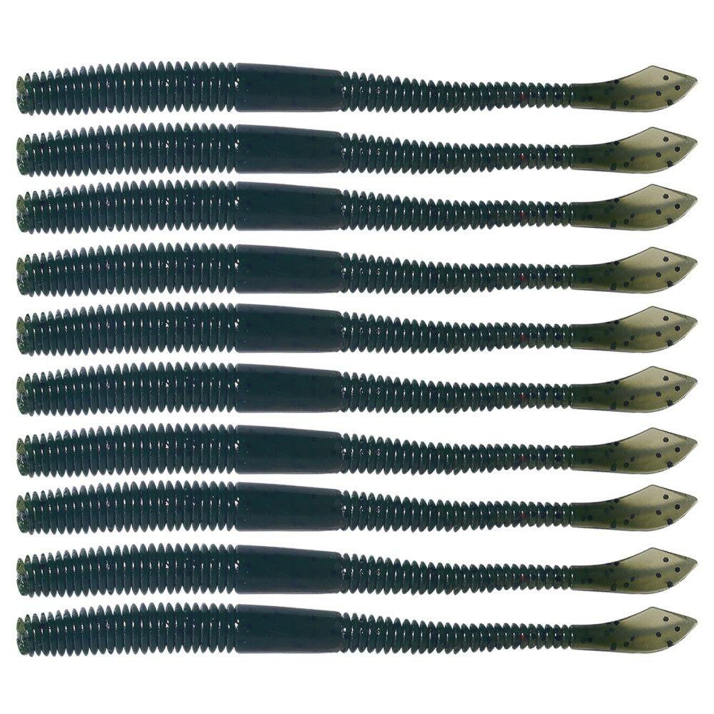 40PCS Soft Simulation Fishing Lure 10cm Fishing Bait Earthworm Bait Freshwater Fishing