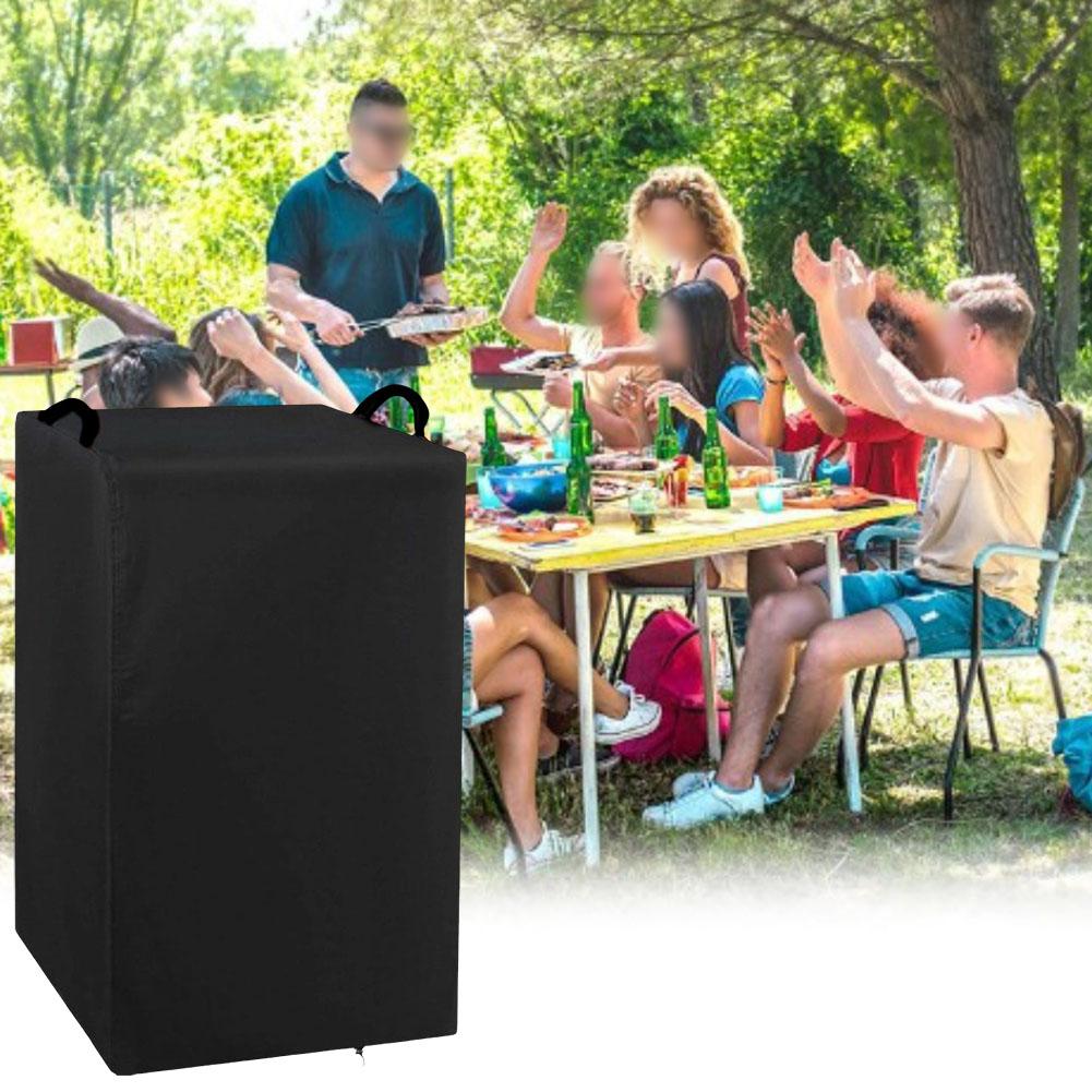 Outdoor Waterproof Electric BBQ Grill Cover Small 19 by 18 by 32 Inch with Oxford Fabric and Adjustable Drawstring