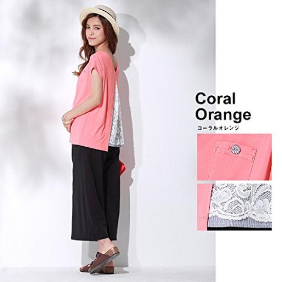 Sweet Mommy Одежда для беременных и кормящих мам Топы с разрезом сзади Кружева x Хлопок Полосатый M Меланжевый серый