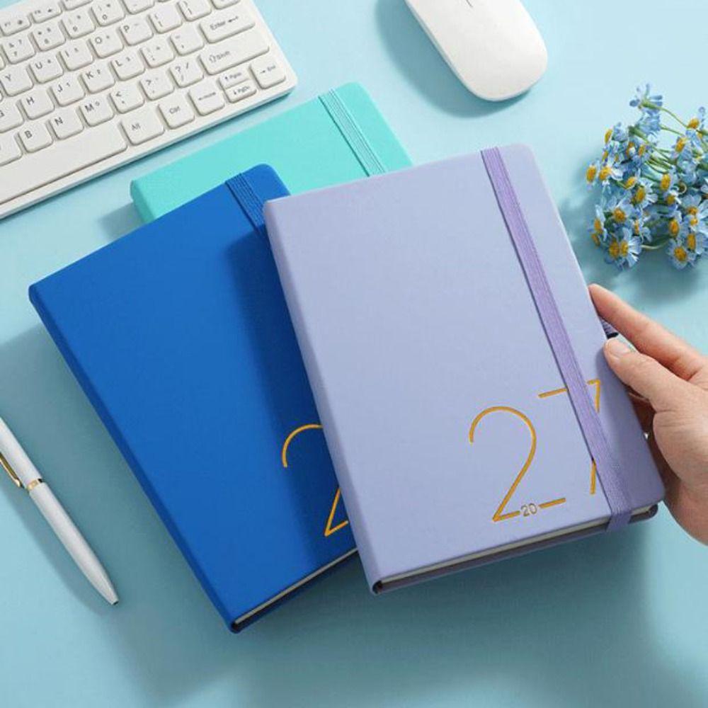 Wear-resistant A5 Agenda Planning Notebook English To-do List Notebook Office Work Planner Travel