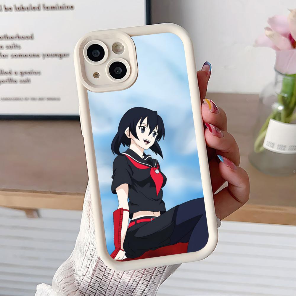 Akame Kurome Thicken TPU Mobile Phone Case for iPhone 17 16 15 14 13 12 11 Air Pro Max Plus Colorful Cover