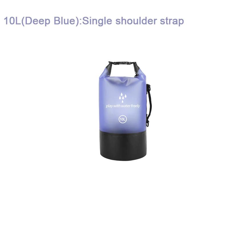 PVC Waterproof Dry Bag 2L/5L/10L/20L Outdoor Diving Foldable Man Women Beach Swimming Bag Rafting River Ocean Backpack