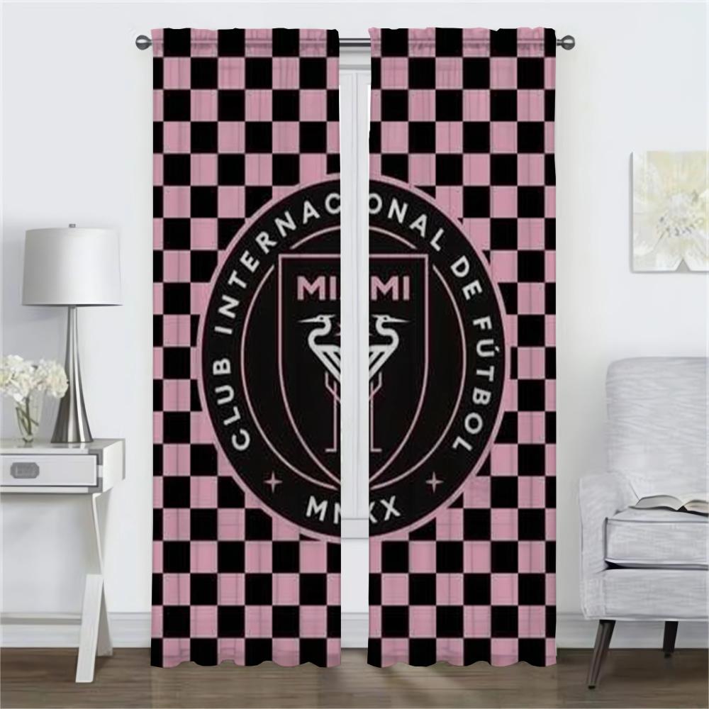 MiamiS Partition Tulle for Bedroom Window Curtain for Room 2 Panel Halloween Decoration Blackout Curtains Shades Living Kitchen