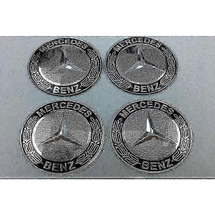 New Arrival Modified Hub Sticker: 65mm Hub Center Cover Sticker for Land Rover - Pack of Four Black Items
