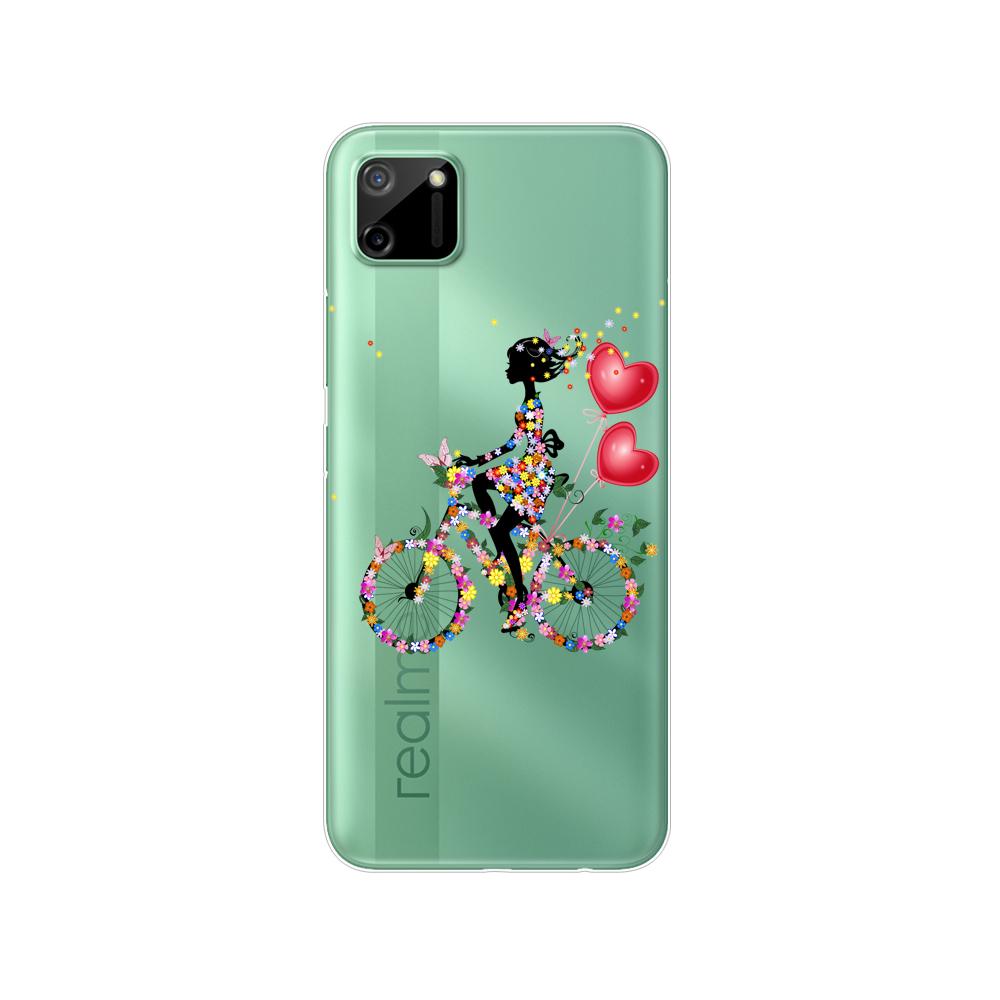 Для Realme C11 2021 2020 силиконовый чехол из ТПУ на заднюю панель телефона, чехол для OPPO RealmeC11 C 11, мягкий чехол RMX3231 RMX2185, бампер 6,5 дюйма