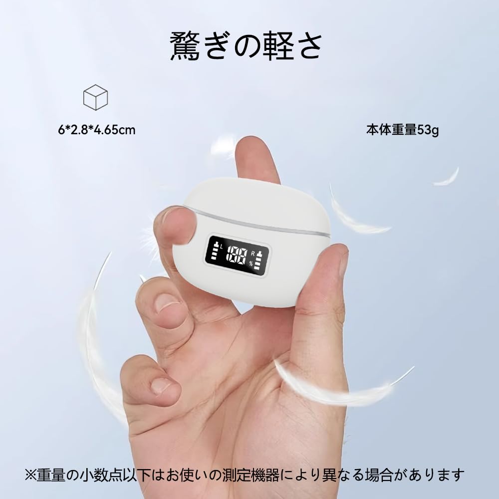 Bluetooth Wireless AI ENC IPX7 Up to 60 Hours of 2025 Latest Bluetooth Sound Low Instant Single or for Web and Compatible with iPhone and Android