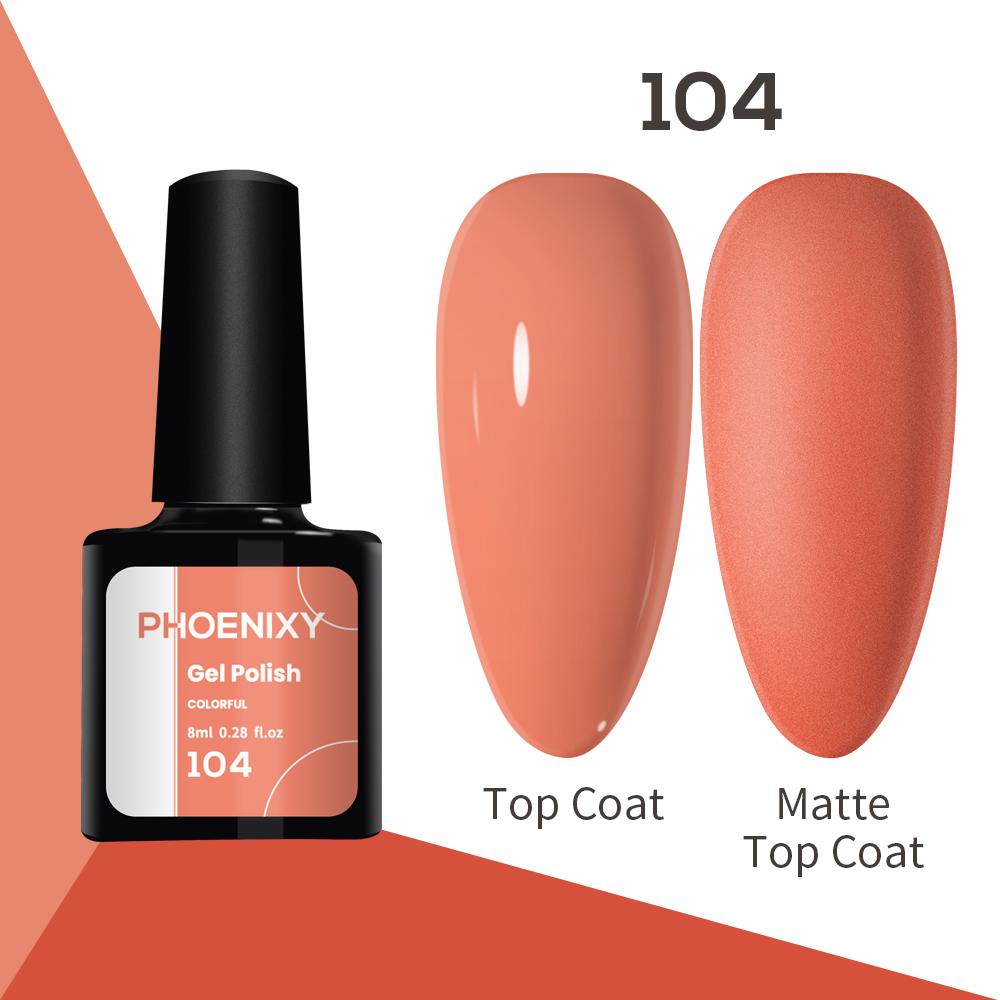 Лак для ногтей PHOENIXY, 8 мл, УФ-светодиодный гибридный лак для дизайна ногтей, гель-лайнер для маникюра, полупостоянная основа, верхнее покрытие, гель с блестками, блестящие цвета, гель