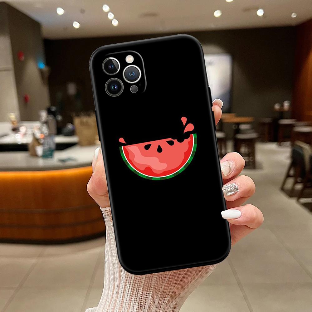 RA8 Cartoon Fruit Watermelon New High-End Shell Phone Case for iPhone SE X XS XR 16E 17 11 Pro Max 8 7 6 6s Plus Air