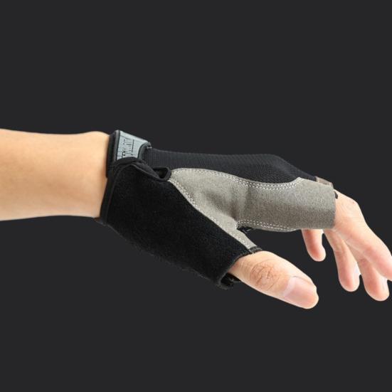 1 пара спортивных велосипедных перчаток с мягкой подкладкой, с полупальцами