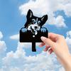 1pc, Metal Corgi Wall Hook, Dog Metal Signs, Metal Dog Sign, Pet Wall Hanging, Dog Decor For Wall, Animal Metal Art