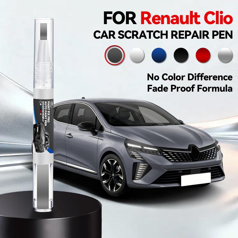 Ремонтный маркер для краски автомобиля для RENAULT CLIO 1990-2025 Ремонт царапин на краске Аксессуары Красный NNP Черный GNE Оранжевый Белый Синий RQH