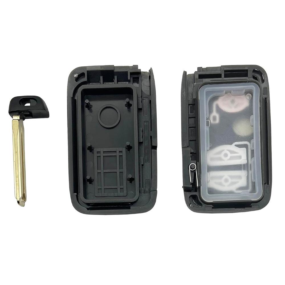 Умный корпус ключа зажигания 2 кнопки серебристый для Toyota RAV4 Highlander