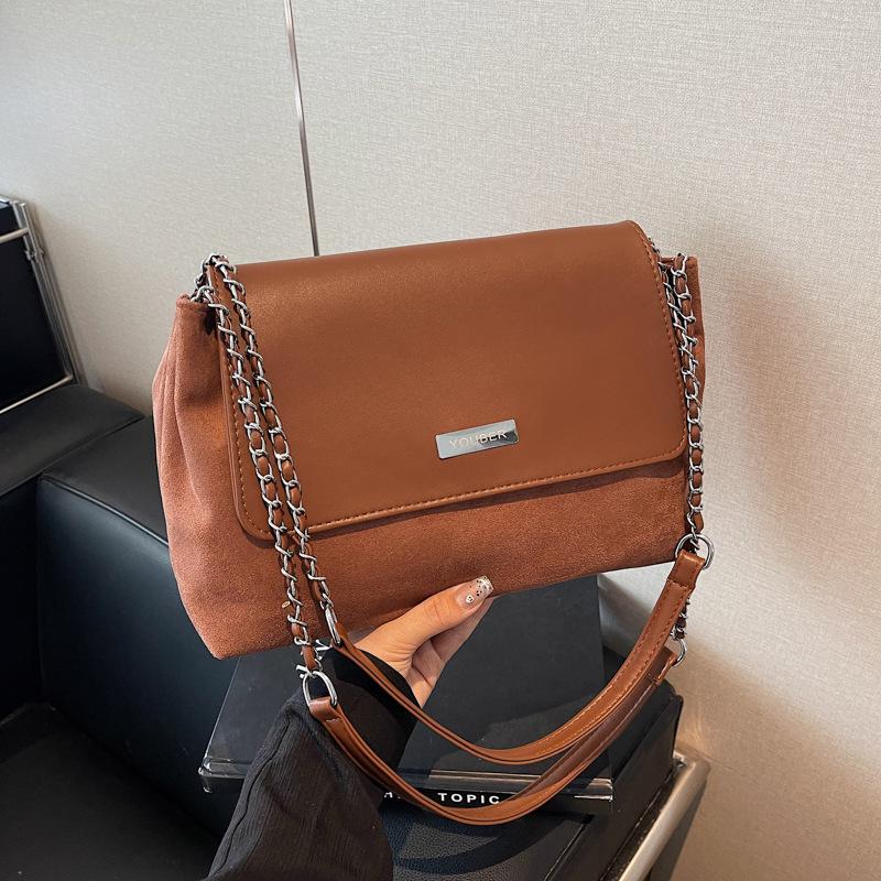 Popular Retro Underarm Bag Women's New Chain Versatile Commuter Shoulder Crossbody Small Square Bag