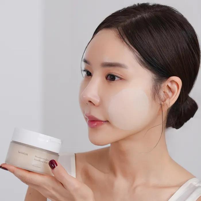 [80 листов/3 секунды успокаивающая салфетка] Base Skin Гиалуроновая Быстроуспокаивающая Салфетка (Увлажнение/Охлаждение/Успокоение одновременно)