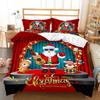 3D Santa Claus Bedding Set New Year Duvet Cover 2/3 Christmas Bedding AU210 * 210 Full Size Christmas Atmosphere Decoration