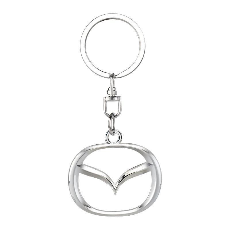 1 шт. 3D Металлический Значок Автомобиля Брелок Цинковый Сплав Брелоки Автоаксессуары Для Mazda 6 3 CX5 5 2 323 CX7 Demio Atenza Axela MX30 CX30 CX3 CX9 RX8 RX7