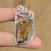Натуральный кулон из камня Мариам Яшма, серебро 925 пробы, индийские украшения