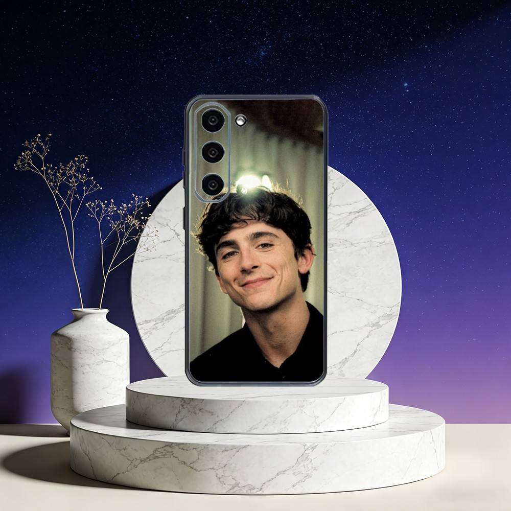 Timothee Chalamet Phone Case For Samsung Galaxy A73,A72,A71,A70,A53,A52,A51,Others Soft Black Cover