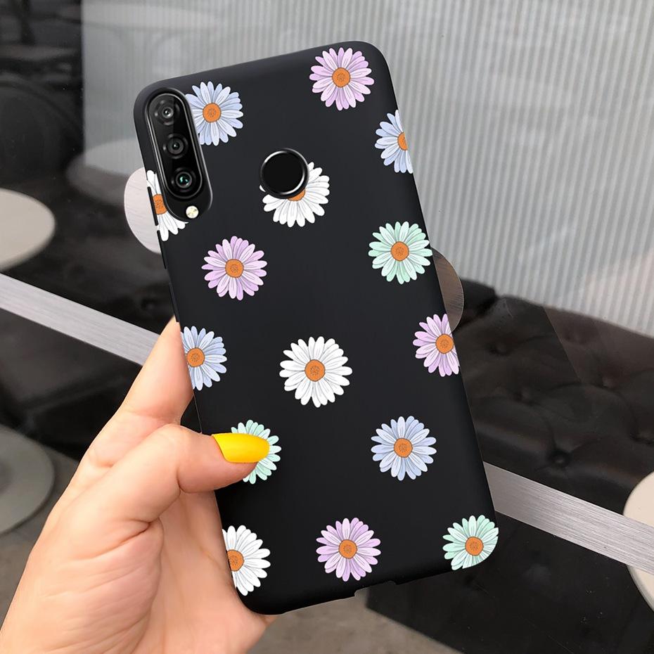 Flower Phone Cases For Huawei P30 Lite Pro Case Cover On Fundas Huawei P30 P30lite P 30 lite pro P30pro Cute Soft Silicone Cases