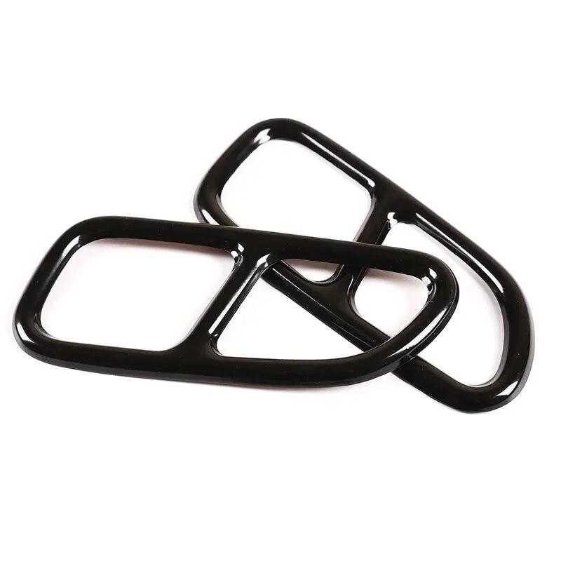 Для Mercedes Benz CLA C117 2013-2016 Нержавеющая сталь автомобильный декор для хвостового горла рамка накладка на выхлопную трубу автомобильные аксессуары