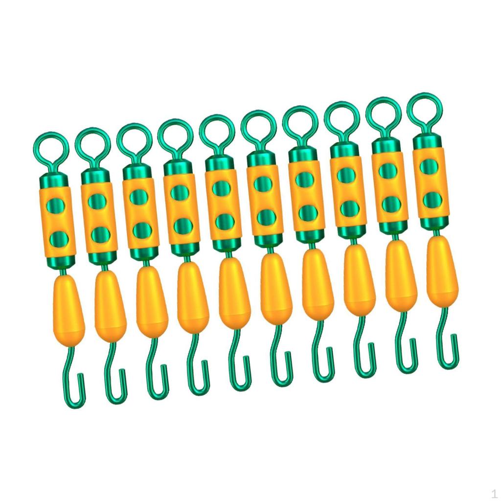 10 Pieces Fishing Barrel Swivels Tackle Saltwater Solid Professional Lightweight Essential