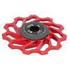 Колесо заднего переключателя горного велосипеда 11T Металлический керамический направляющий ролик заднего колеса Велосипедный аксессуарКрасный