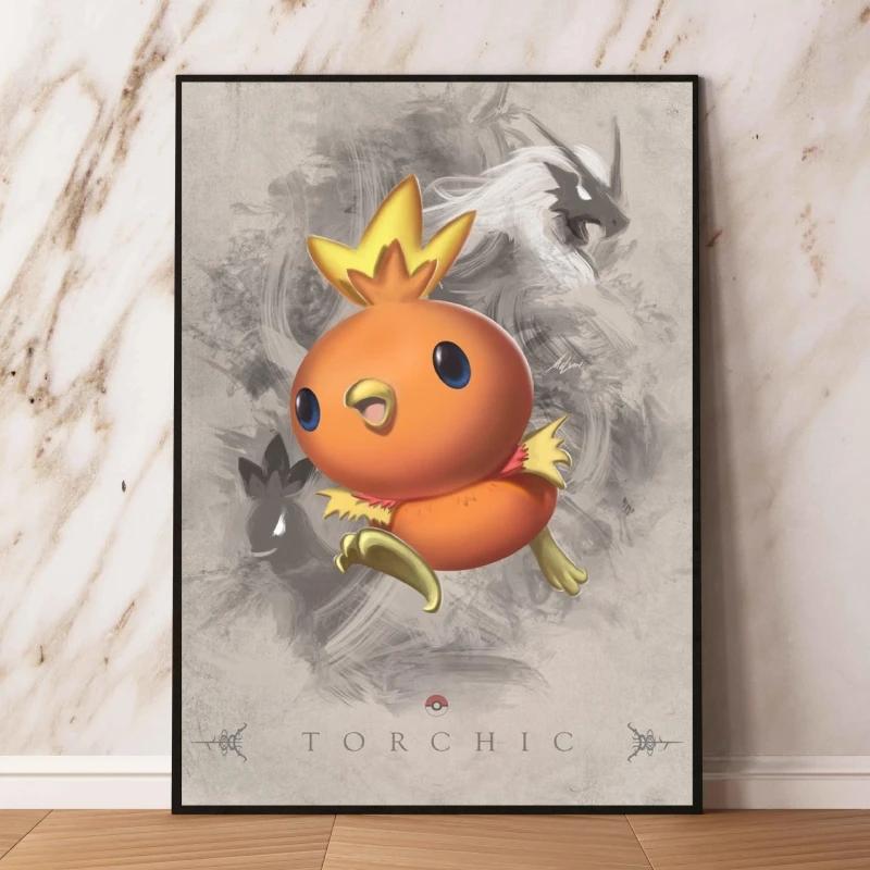 Pokemon Anime Canvas Painting Pikachu Poster Print Mural Picture Wall Art Home Decor Gifts Cuadros