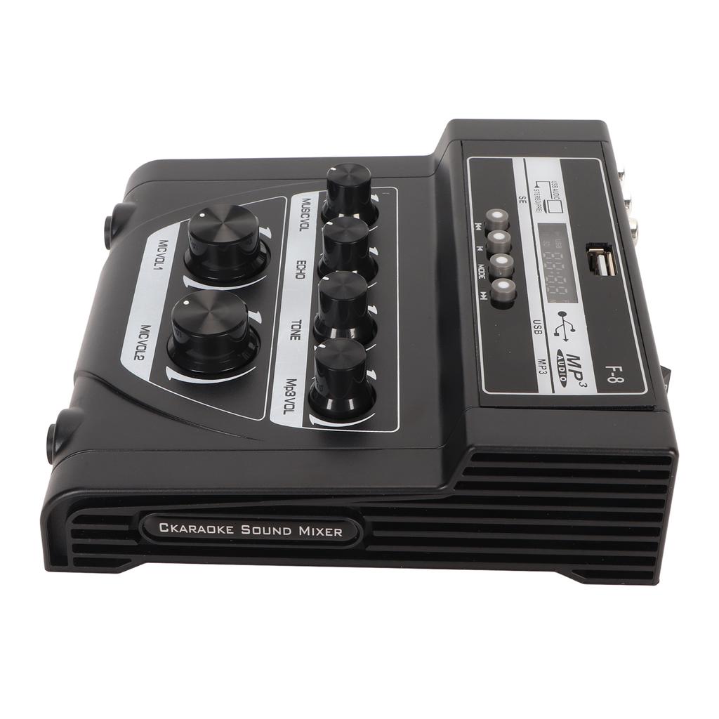 Мини-звуковой микшер, портативный, двойной источник питания, поддержка Bluetooth, запись, воспроизведение MP3, небольшое караоке