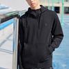 Li Ning Sports Basketball Series однотонная открытая спереди повседневная толстовка с длинным рукавом мужская толстовка с капюшоном черная AWDR055-3