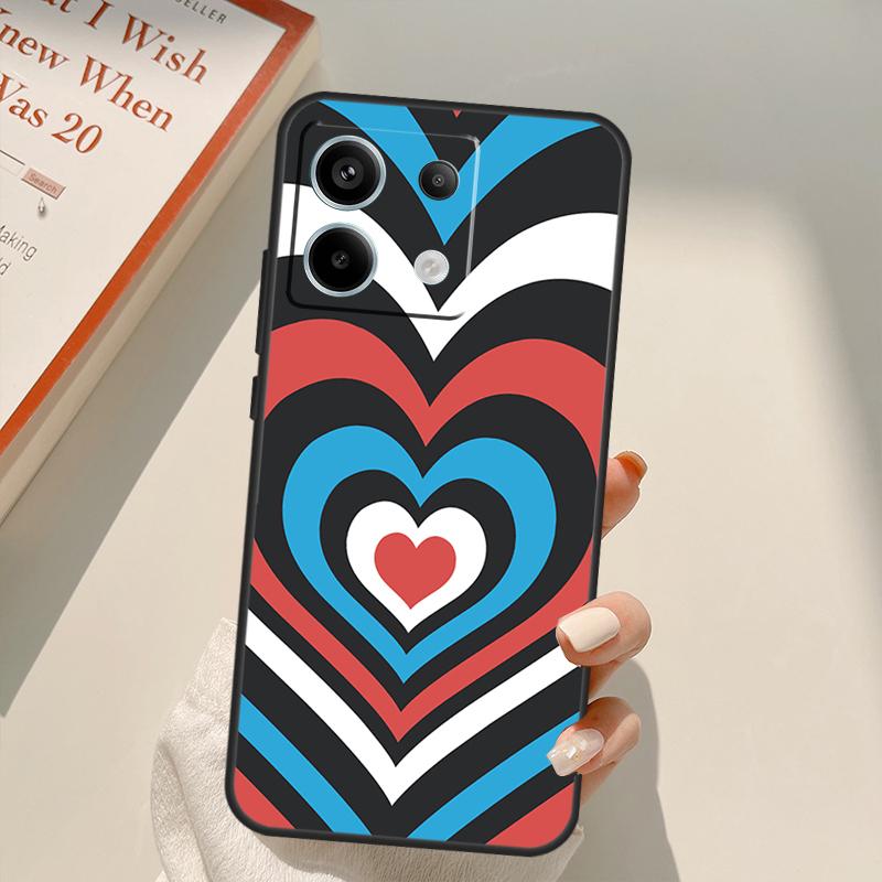 Latte Love Tunnel Коричневое Сердце Чехол Для Xiaomi Redmi Note 13 10 11 12 14 15 Pro Plus Чехол Для Redmi 15 15C 13C 12C 10C 14C