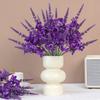 Realistic Artificial Lavender Flowers Handmade Flower Arrangement  Outdoor Garden Decor