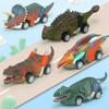 T-Rex Dinosaur Model Toys Four Wheel Pull Back Dinosaur Model Dino Toy Pull Back Car Dinosaur Toy