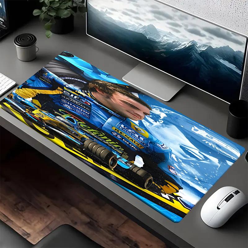 Fernando Alonso Theme Mouse Pad, Non Slip Rubber Base, Multifunctional Office & Home Decor, Perfect for Workspace Personalization.
