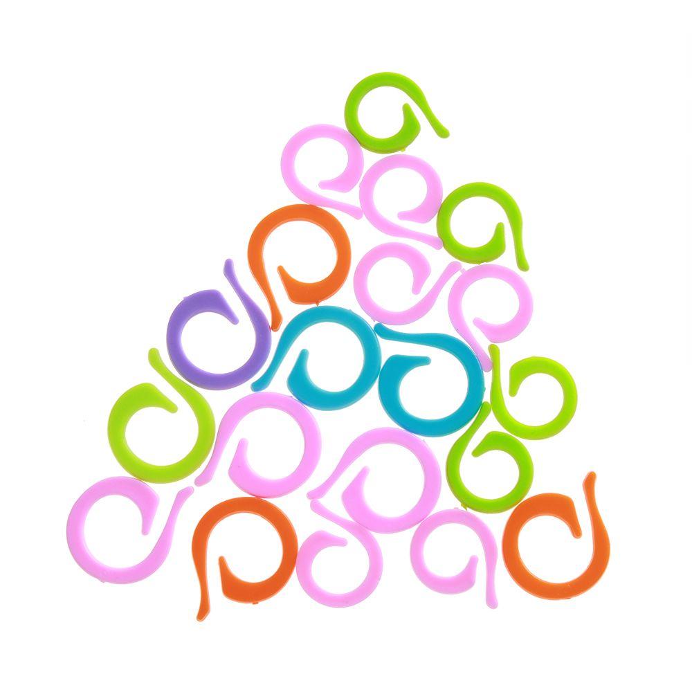 Craft Plastic Sewing Accessory Counting Ring Knitting Tool Locking Stitch Markers Mark Circle