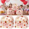 10PCS Paper Gift Packaging Box Empty Box Packing Case Cartoon Handhold Gift Boxes  Baby Shower