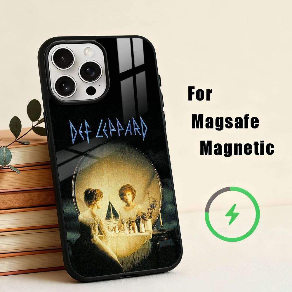 Hot R-Rock band D-Def L-Leppard Phone Case For iPhone17,16,15,14,13,12,11 Plus,Pro Max Magnetic For Magsafe Wireless Charging