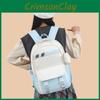 Large Casual Minimalist Capacity Backpack With Color Blocking Design Daily For