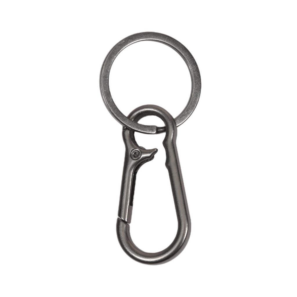 Zinc Alloy Car Key Chain Anti-Lost Keychain with KeyRing Simple Gourd Buckle Carabiner Keychain Auto Waist Belt Clip Holder