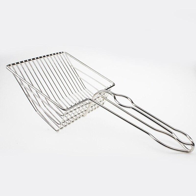Stainless Steel Cat Litter Scoop Metal Pooper Scoopers Pets Litter Sand Shovel Pet Shit Artifact Dogs Shovel Pet Cleanning Tool