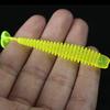 20Pcs Fishing Lures Soft Baits with T-Tail Vibrant Color Mini Size Portable Flexible Fake Lures Artificial Baits
