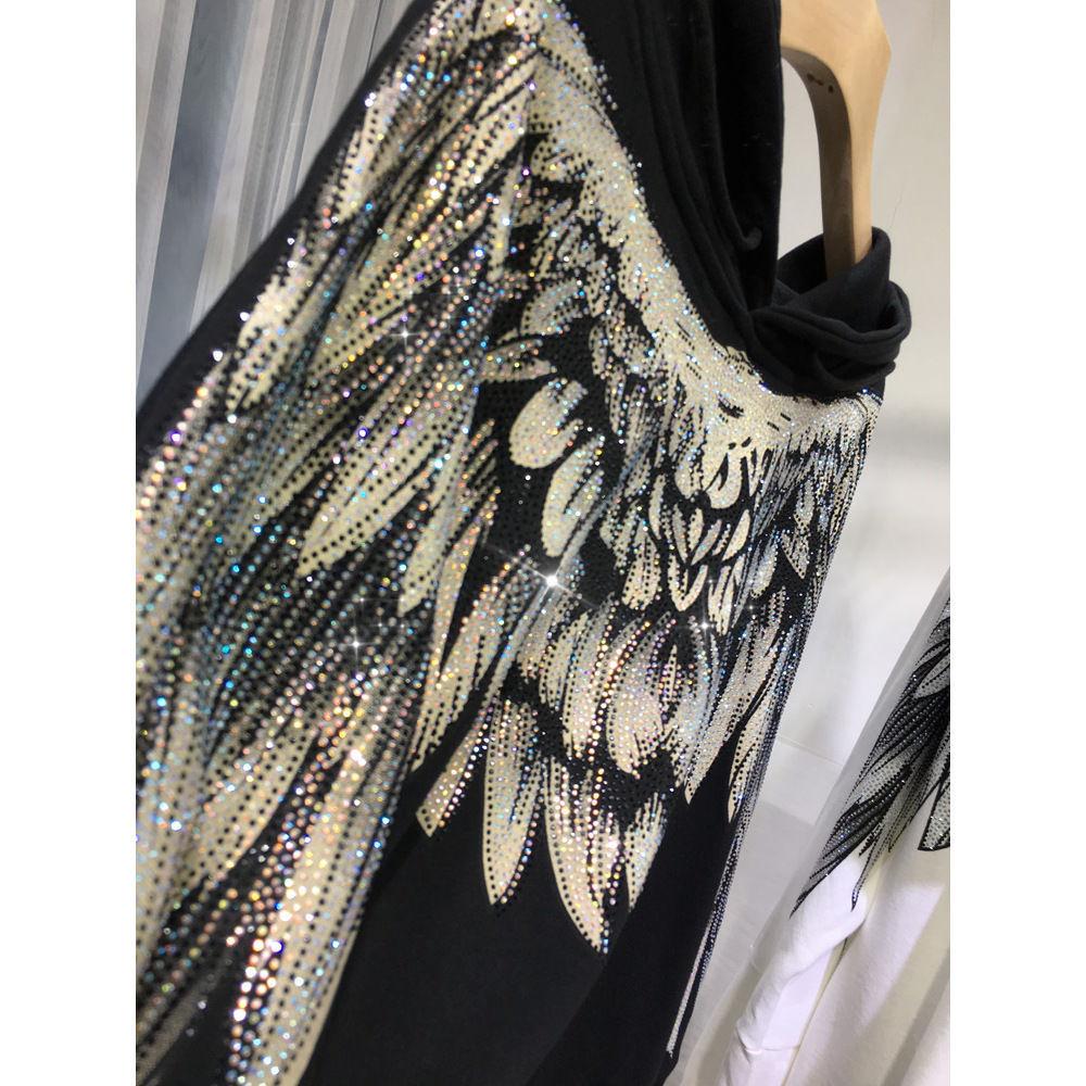 Плюс размер Толстовка National Tide Женская толстовка с капюшоном и большими крыльями