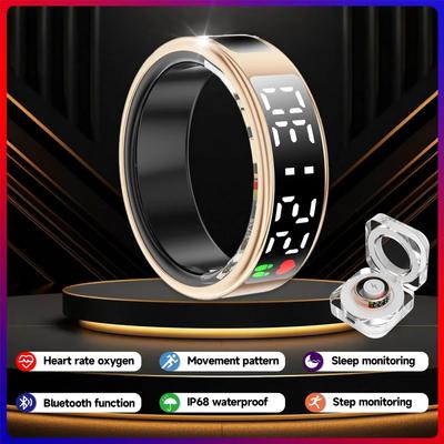 2025 Смарт-кольцо для сна, монитор сердечного ритма, IP68, водонепроницаемый, Bluetooth 5.0, несколько спортивных режимов для мужчин и женщин, Android IOS