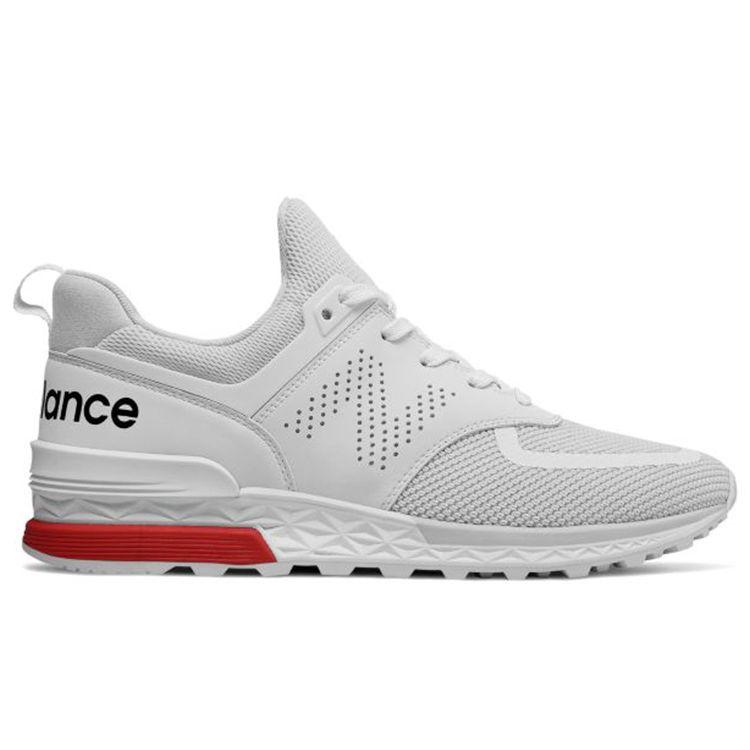 New Balance Nb 574 Sport Удобные спортивные низкие кроссовки для повседневной носки Унисекс Кроссовки Белые MS574PCW