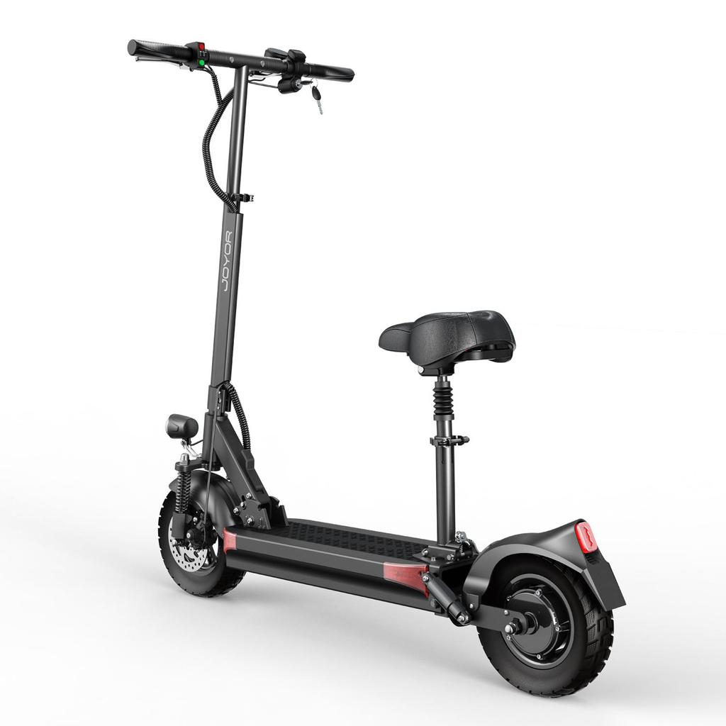 JOYOR Y6-S 500W Electric Scooter, 60KM Range, 10" Tires, Dual Suspension, Foldable E-Scooter for Adults Commuting