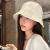 Folded Fisherman's Hat Children's Summer Foldable Sunshade Plain Basin Hat Thin Breathable Sunscreen Hat Bucket Hat