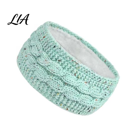 Warm Ear Protection for Winter Headbands Women, Thickened Knitted Warmers, Cold Outdoor Sports Running Muffs Weather Fleece Lined Hairband Skiing Yoga