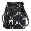 MLB Коллекция Monogram Искусственная кожа Сумка-ведро, Сумка на плечо, Сумка через плечо Обычная Унисекс Черный Повседневная