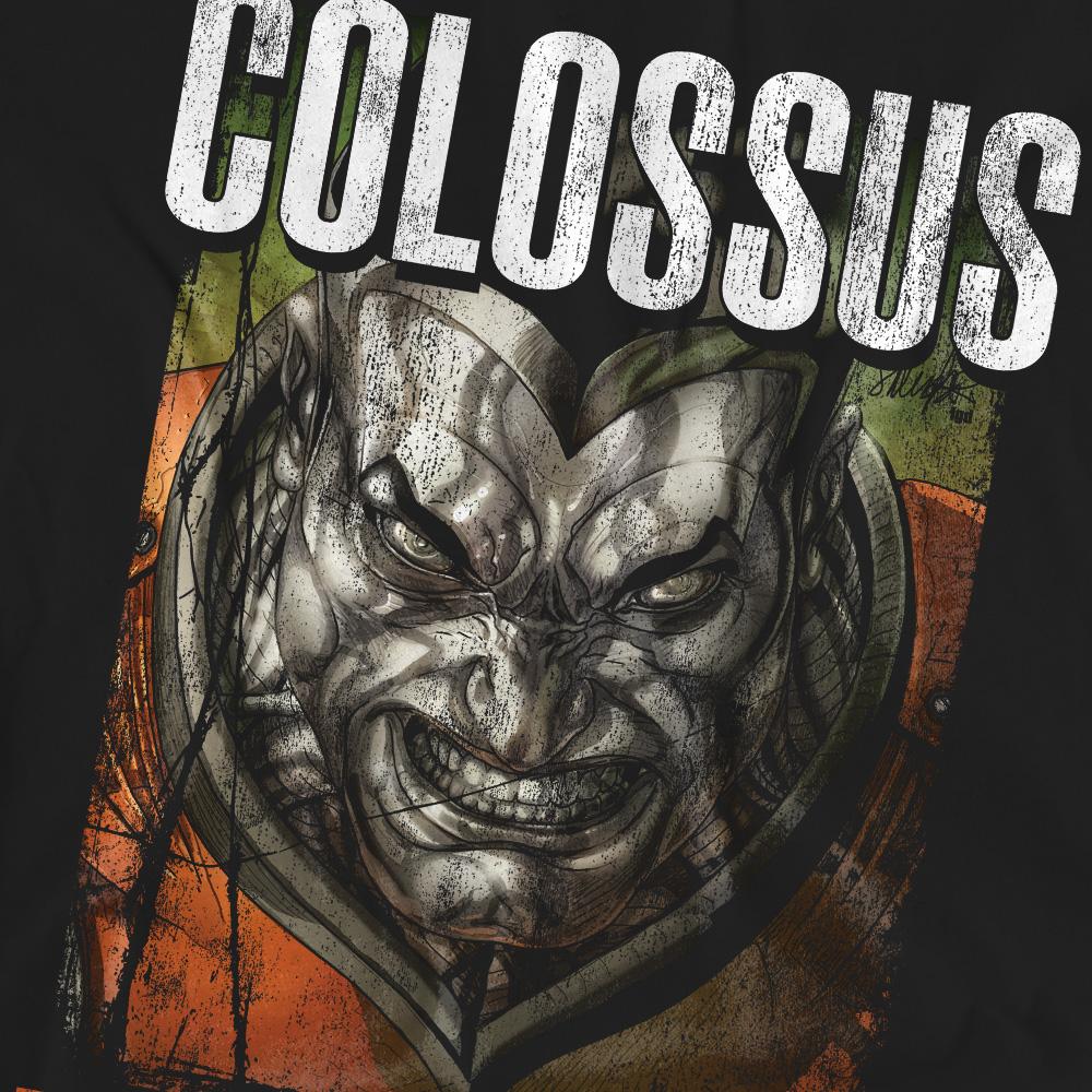 Marvel Unisex Adult X-Men Colossus Infographic T-Shirt