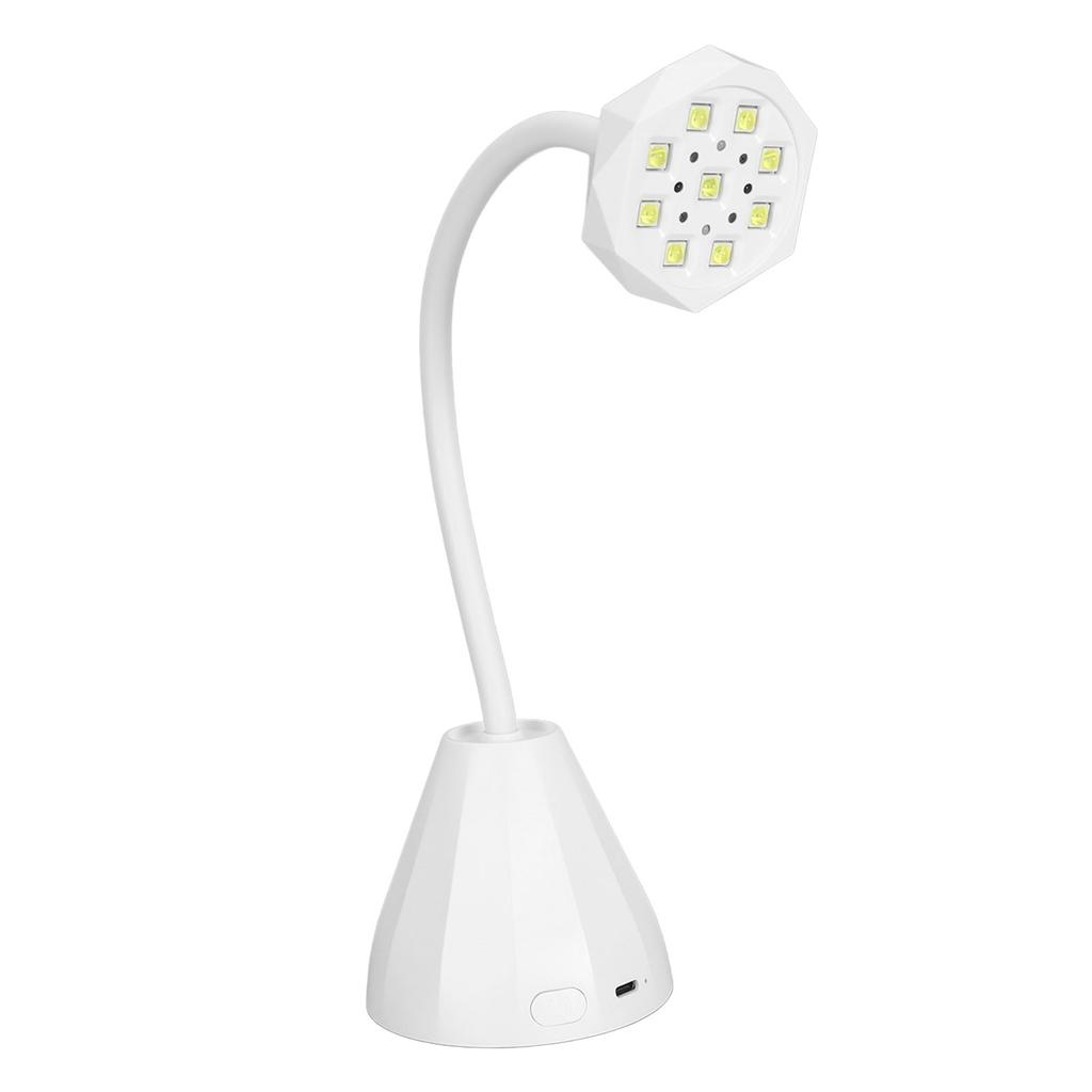 Лампа для ногтей на гибкой стойке, 27 Вт, с 9 чипами лампы, гибкая перезаряжаемая УФ-гелевая сушилка для ногтей, лампа на гибкой стойке