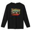 Mens Vintage Birthday Crew T Shirt Squad Fifty Party Grunge Bday Soft Matching Man vintage Washed graphic Slightly Unisex